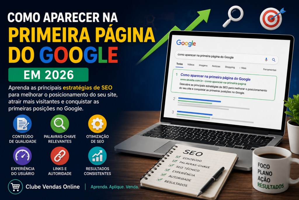 Como aparecer na primeira página do Google em 2026