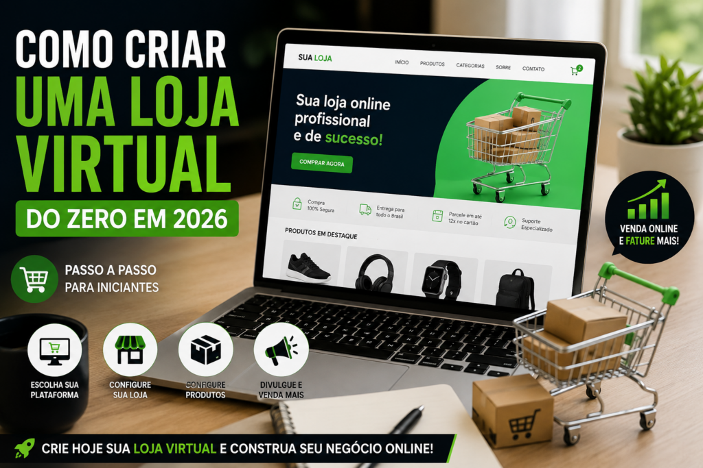 como criar uma loja virtual