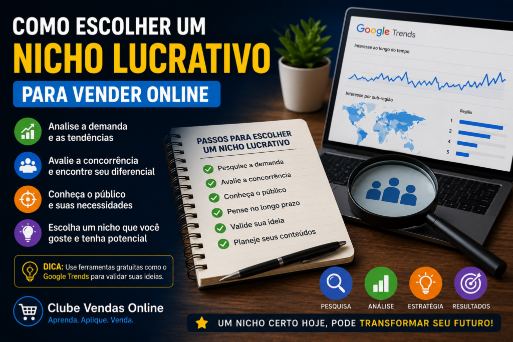 Como escolher um nicho lucrativo para vender online